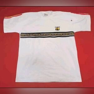 Vintage Tshirt Men's Olodum Medium White Embroidered Brazil Rare 100% Cotton 90s